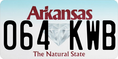 AR license plate 064KWB