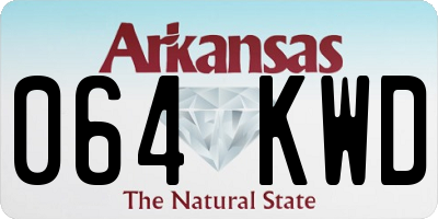 AR license plate 064KWD