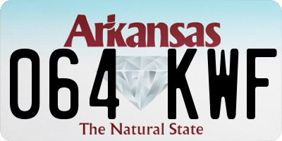 AR license plate 064KWF