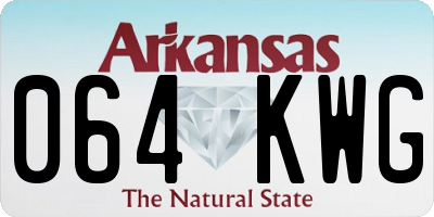 AR license plate 064KWG