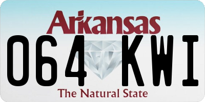 AR license plate 064KWI