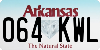 AR license plate 064KWL