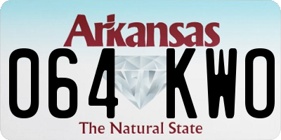 AR license plate 064KWO