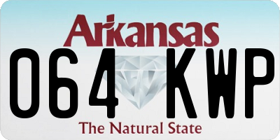 AR license plate 064KWP