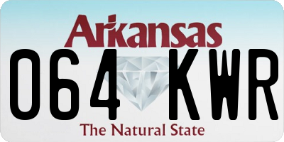 AR license plate 064KWR