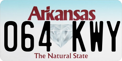AR license plate 064KWY