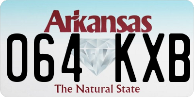 AR license plate 064KXB