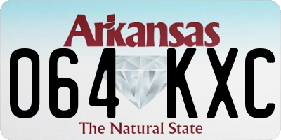 AR license plate 064KXC