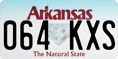 AR license plate 064KXS
