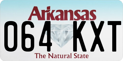 AR license plate 064KXT