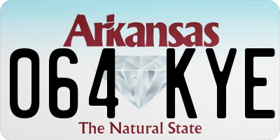 AR license plate 064KYE