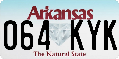 AR license plate 064KYK