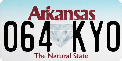 AR license plate 064KYO