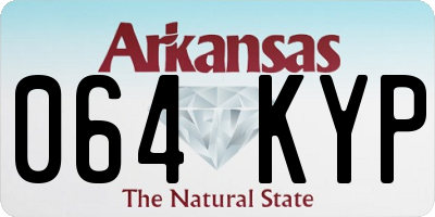 AR license plate 064KYP