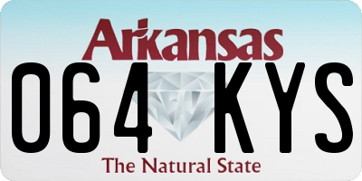 AR license plate 064KYS