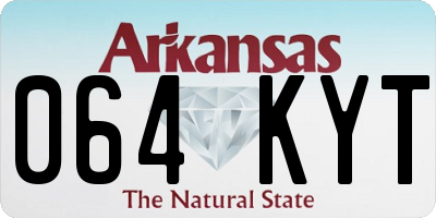 AR license plate 064KYT