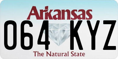 AR license plate 064KYZ