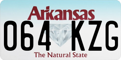 AR license plate 064KZG