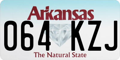 AR license plate 064KZJ
