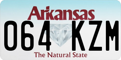 AR license plate 064KZM