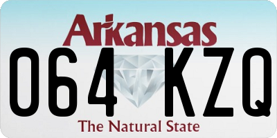 AR license plate 064KZQ
