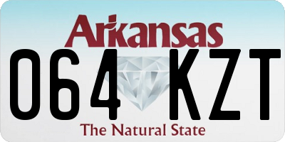 AR license plate 064KZT