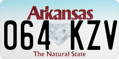 AR license plate 064KZV