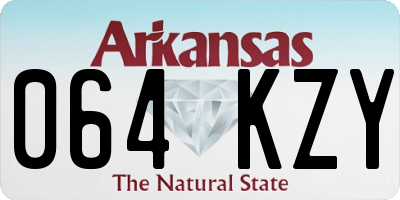 AR license plate 064KZY