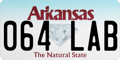AR license plate 064LAB