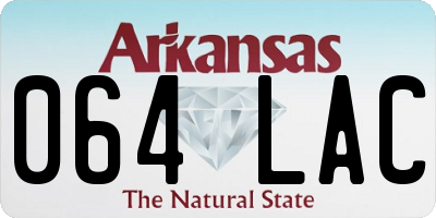 AR license plate 064LAC
