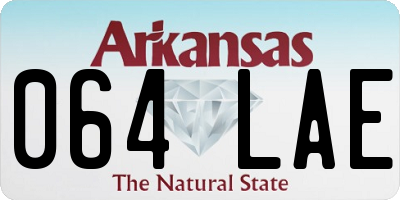 AR license plate 064LAE