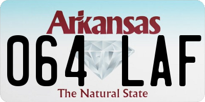 AR license plate 064LAF