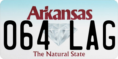 AR license plate 064LAG