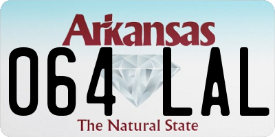 AR license plate 064LAL