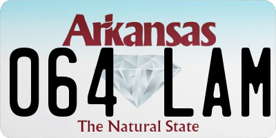 AR license plate 064LAM