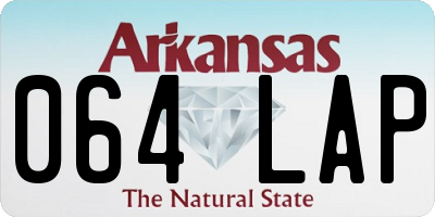 AR license plate 064LAP