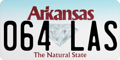 AR license plate 064LAS
