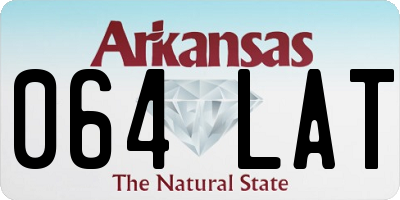 AR license plate 064LAT