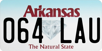 AR license plate 064LAU