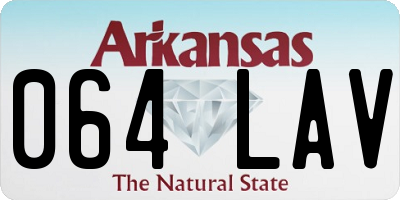 AR license plate 064LAV