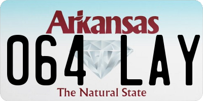 AR license plate 064LAY
