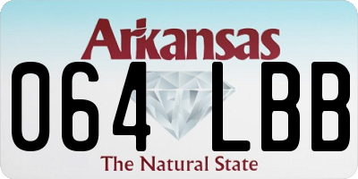 AR license plate 064LBB