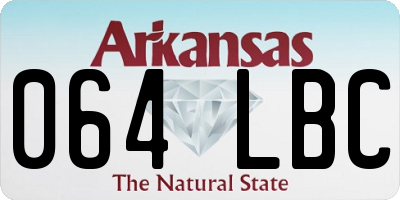 AR license plate 064LBC