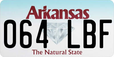 AR license plate 064LBF