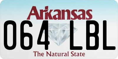 AR license plate 064LBL
