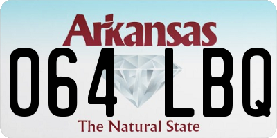 AR license plate 064LBQ