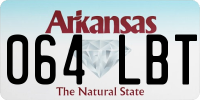 AR license plate 064LBT