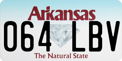 AR license plate 064LBV