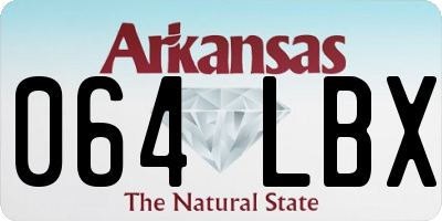 AR license plate 064LBX