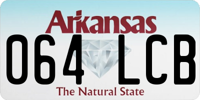 AR license plate 064LCB